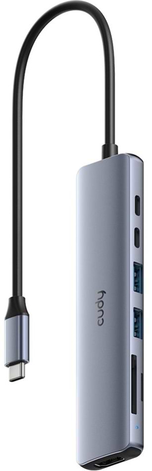 Хаб USB Cudy USB 3.0 Type-C -> 2xUSB-A, 2xUSB-C, 1xHDMI (UH407)