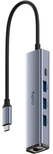 Хаб USB Cudy USB 3.0 Type-C -> 3хUSB-A, 1хUSB-C (UH605)