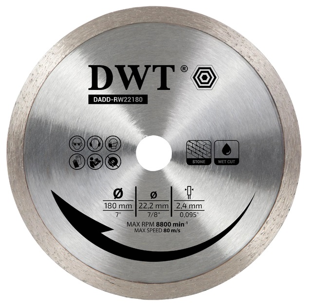 Диск алмазний DWT DADD-RW22180