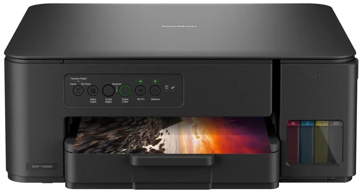МФУ цветной печати Brother DCP-T430W InkBenefit USB с Wi-Fi 4 inks (DCPT430WYJ1)