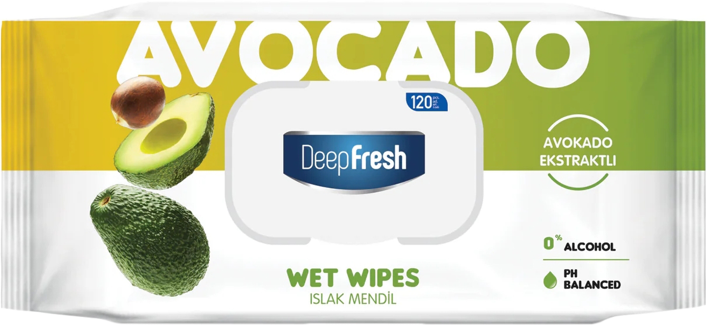 Салфетка бытовая Deep Fresh Green Nature 120 шт. Avocado (8681554613827)