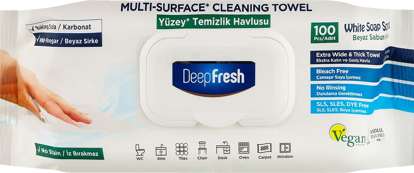 Салфетка бытовая Deep Fresh 100 шт. Soap (8681554625349)