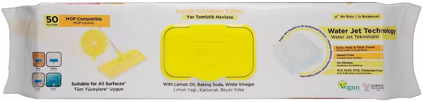 Салфетка бытовая Deep Fresh MOP 50 шт. LEMON (8681554633498)