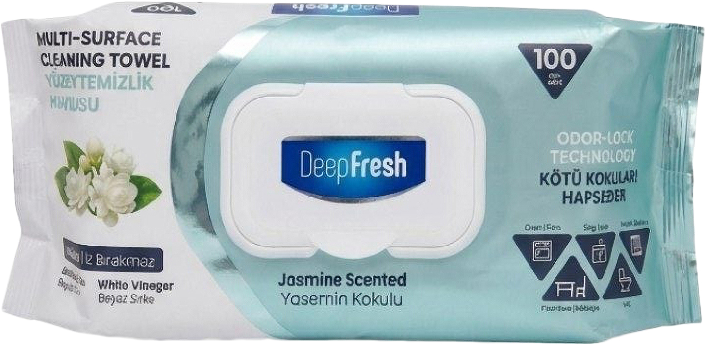 Салфетка бытовая Deep Fresh 100 шт. JASMINE (8681554635645)