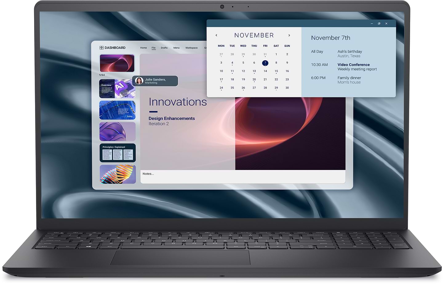 Ноутбук Dell Pro 15 Essential PV15255 (PV15255MDO852UA_UBU) Black