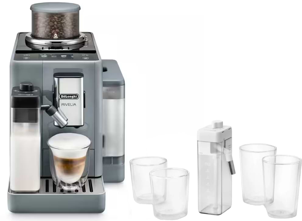 Комплект техніки Кавомашина Delonghi EXAM 440.55 G + Аксесуари для кавомашин Delonghi DLSC032 LatteCrema Kit