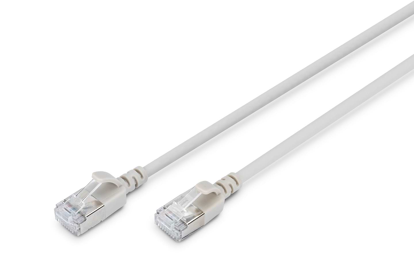 Кабель патч-корд Digitus CAT 6a F-FTP Sliim 0.3 м Silver (DK-1632-A-003S)