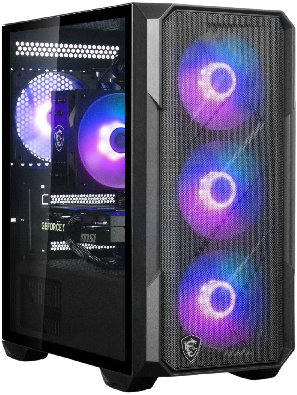Системний блок Dragon Lucky Shadow Powered_by MSI (RTX5070+R5 7500F) Black