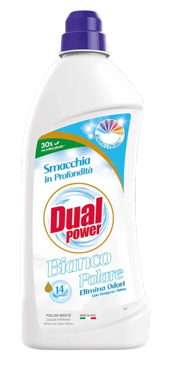 Відбілювач для білизни Dual Power плямовивідник-підсилювач 980 мл (8032680395246)