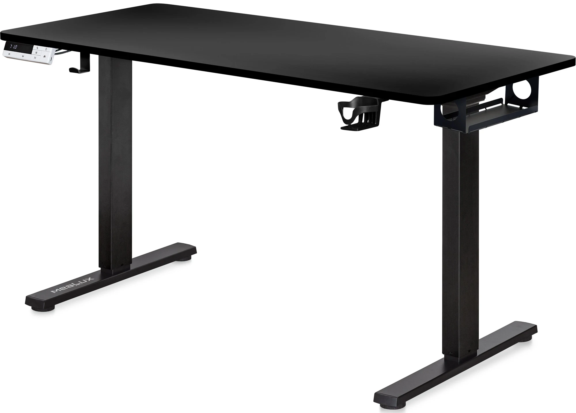 Стіл з електрорегулюванням висоти Mealux PowerDesk Duo Black (EVO-242 Duo B/B)