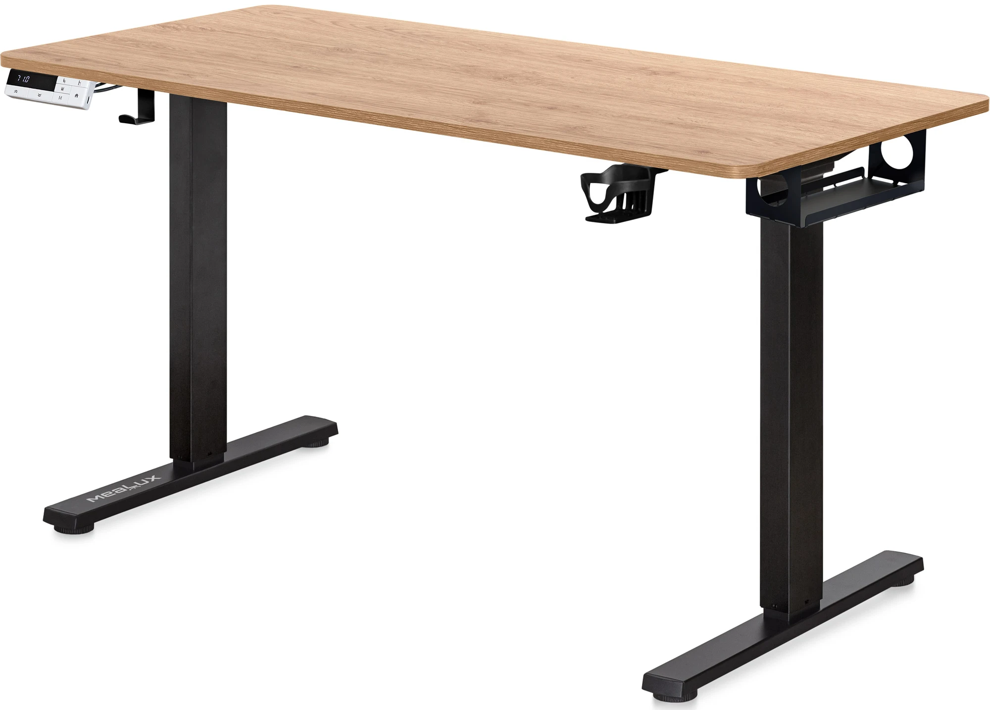 Стіл з електрорегулюванням висоти Mealux PowerDesk Duo Mahogany (EVO-242 Duo Mahogany / B)