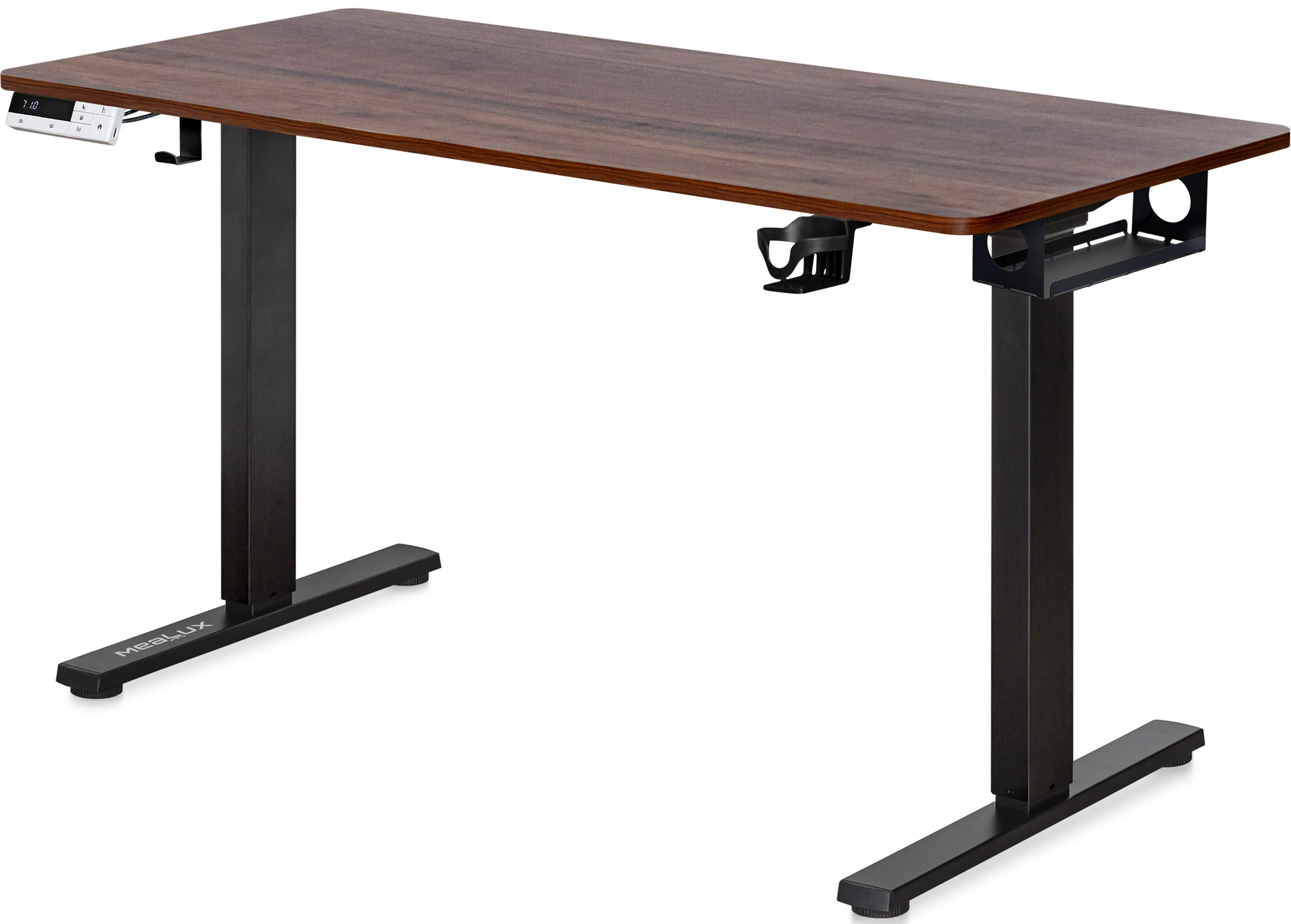Стіл з електрорегулюванням висоти Mealux PowerDesk Duo Walnut (EVO-242 Duo Walnut /B)
