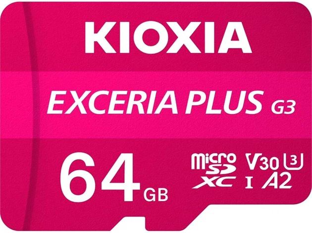Карта памяти Kioxia EXCERIA PLUS G3 SDXC 64GB U3 V30 (LMPL3M064GG2)