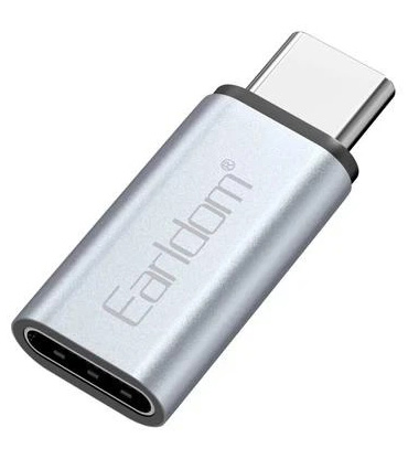 Адаптер Earldom ET-OT104 Lightning to Type-C Grey (ADPT-00033)