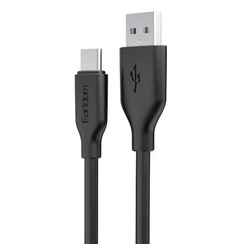 Кабель Earldom EC-175C 3A Soft Silicone Type-C 1m Black (USB-000681)