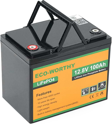 Акумулятор для ДБЖ Eco-Worthy 12.8V 100Ah (Eco-Worthy-12100bt)