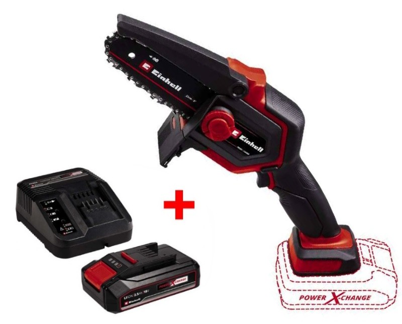 Ланцюгова пила акумуляторна Einhell GE-PS 18/15 Li BL Kit PXC 18В акб (4600040K)