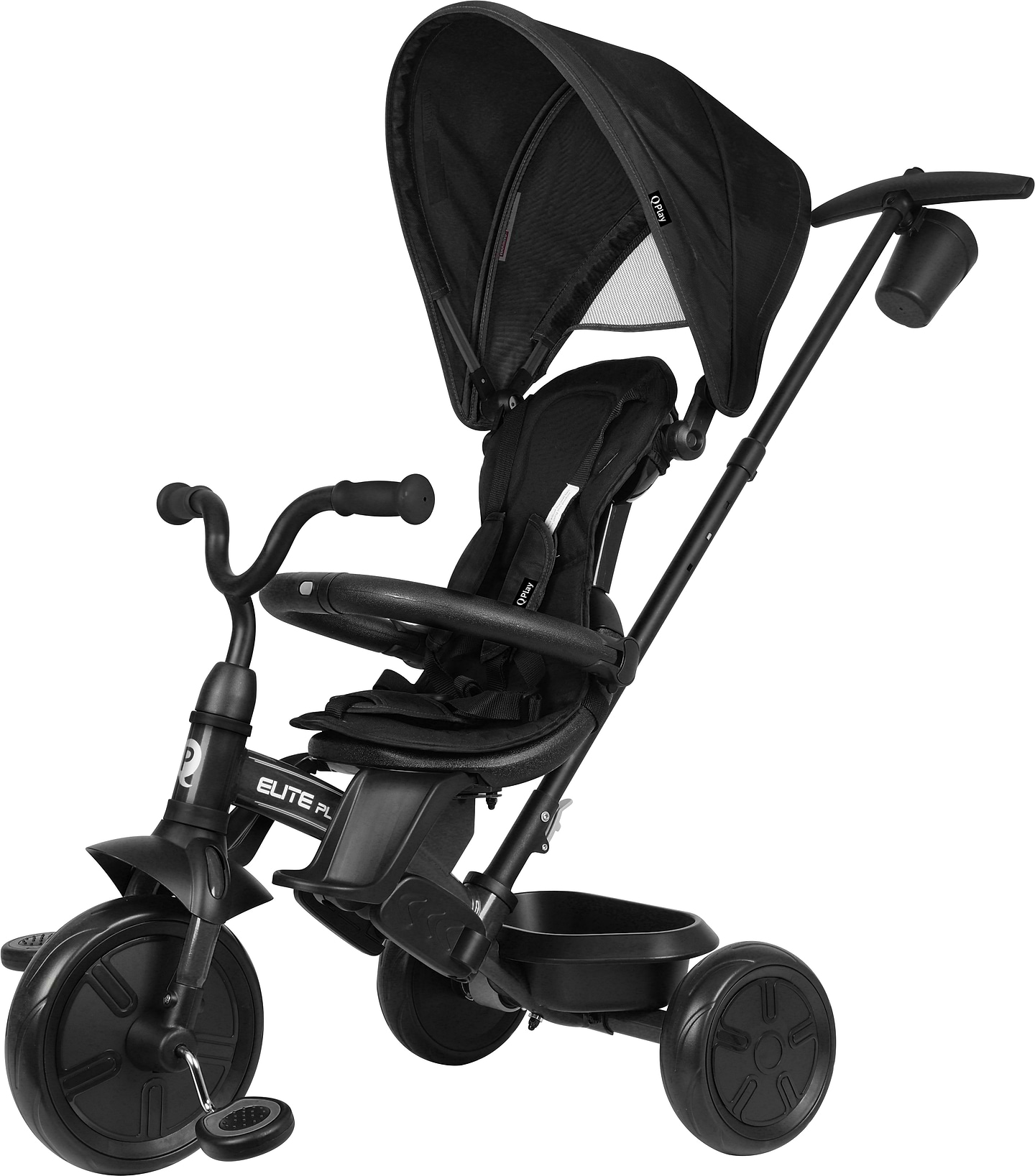 Трёхколёсный велосипед Qplay Elite Platinum Black (T10-ZElitePlatinumBlack)