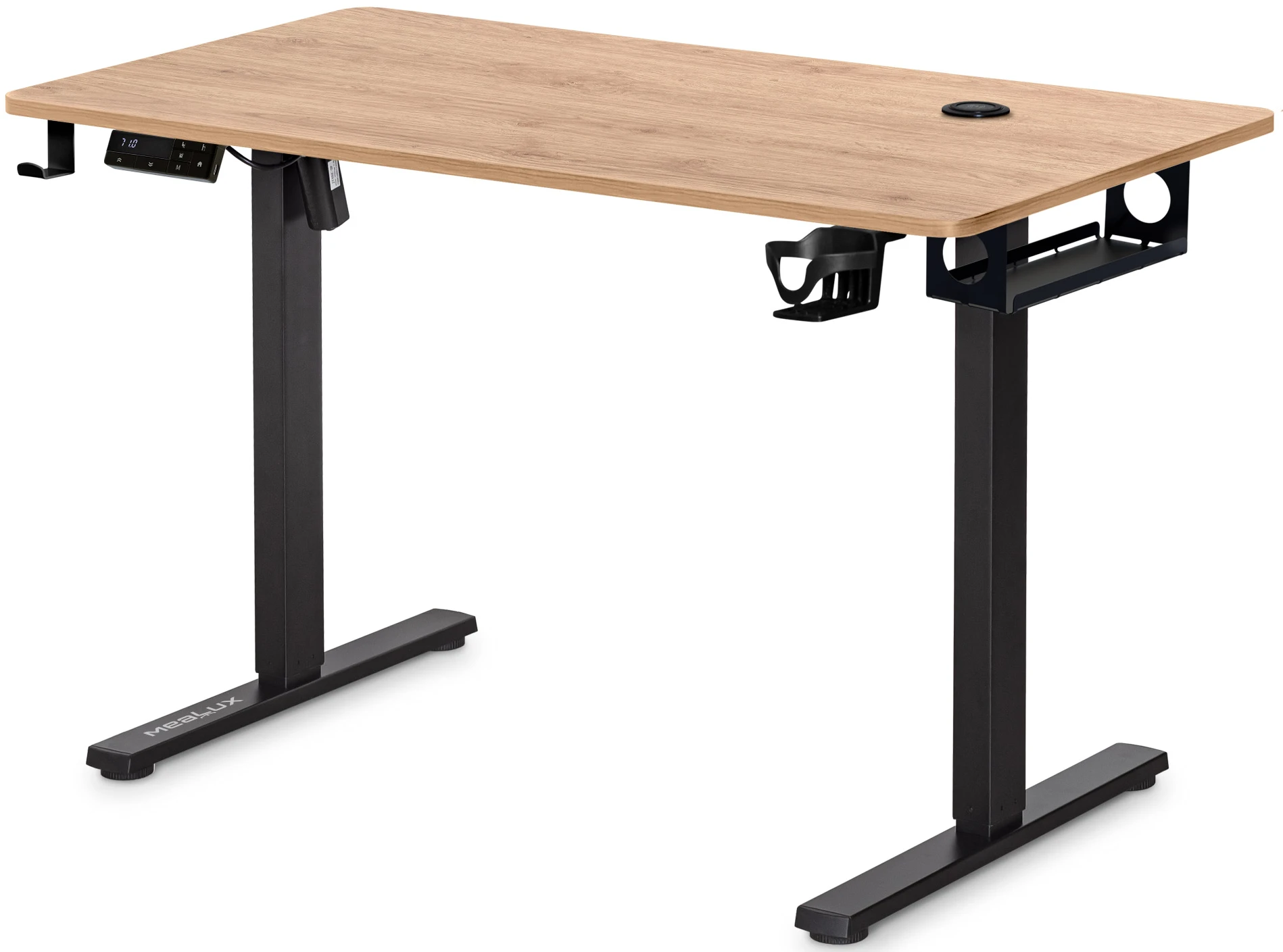 Стіл з електрорегулюванням висоти Mealux PowerDesk Energy Mahogany (EVO-201 Energy Mahogany/B)