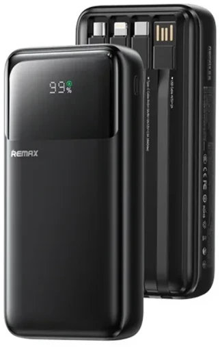 Батарея мобильная Remax 20W+22.5W 20000mAh FCP-2 Black (6954851247005)