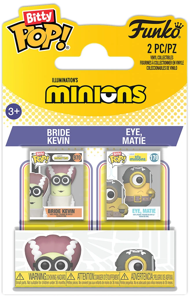 Колекційна фігурка набір FUNKO BITTY POP! серії Міньйони - КЕВІН І ПІРАТ (94224)