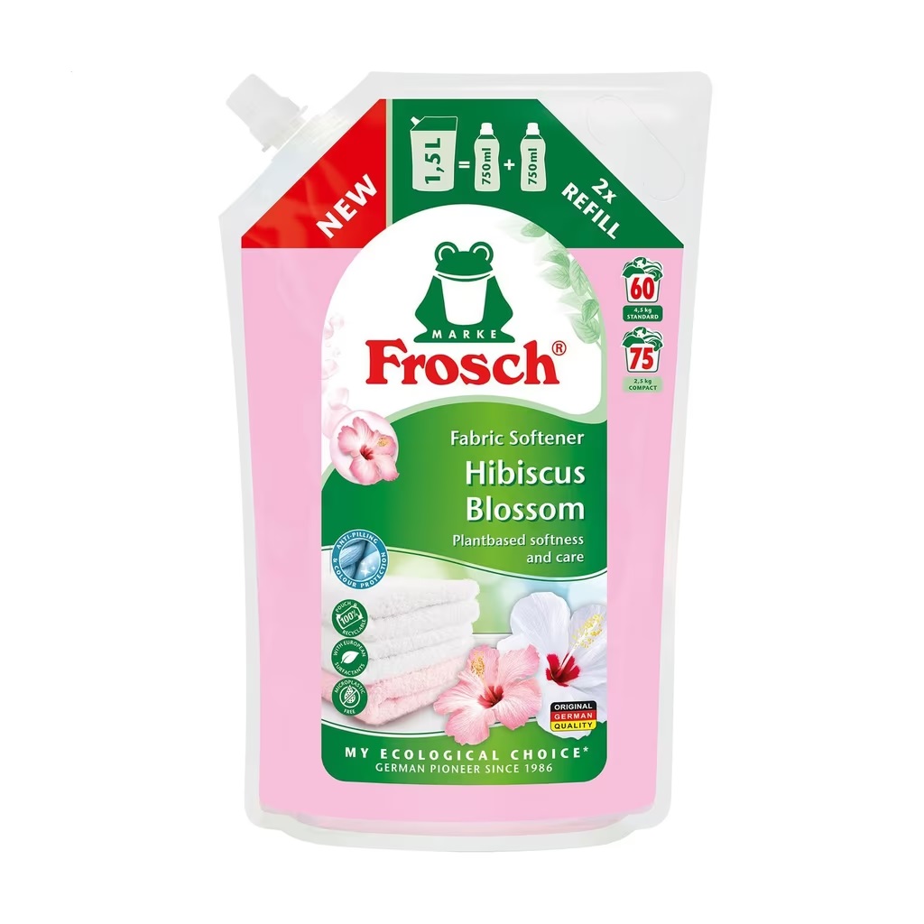 Ополаскиватель для белья Frosch Цветы Гибискуса 1500 мл (4009175973740)