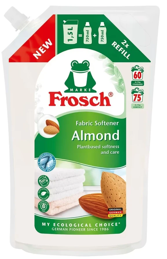 Ополаскиватель для белья Frosch Миндаль 1500 мл (4009175973733)