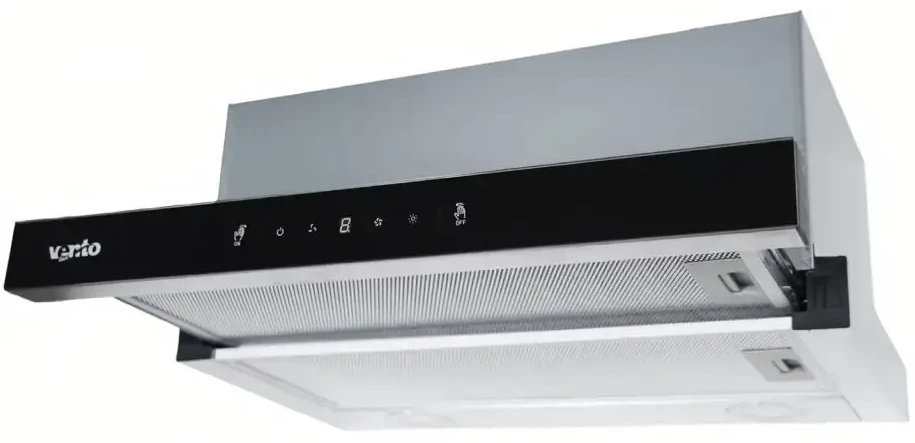 Вытяжка встраиваемая Ventolux GARDA 60 BK/BG (1100) TC MS LED