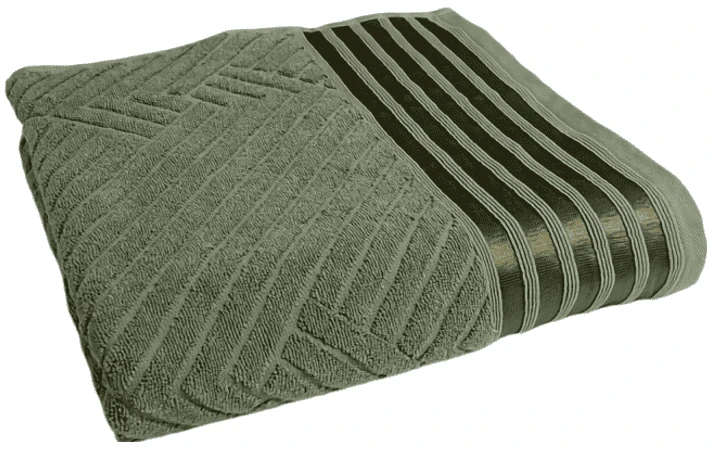 Полотенце банное GM Textile махровое Soft хаки 70х140