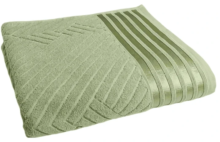 Полотенце банное GM Textile махровое Soft серо-зеленое 70х140