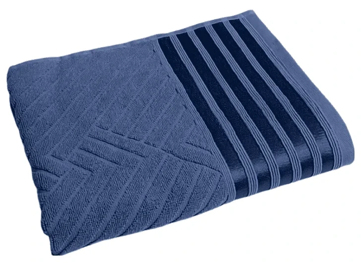 Полотенце для лица GM Textile махровое Soft синее стальное 50х90