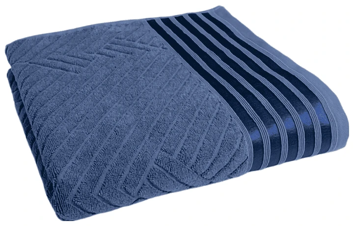 Полотенце банное GM Textile махровое Soft синее стальное 70х140