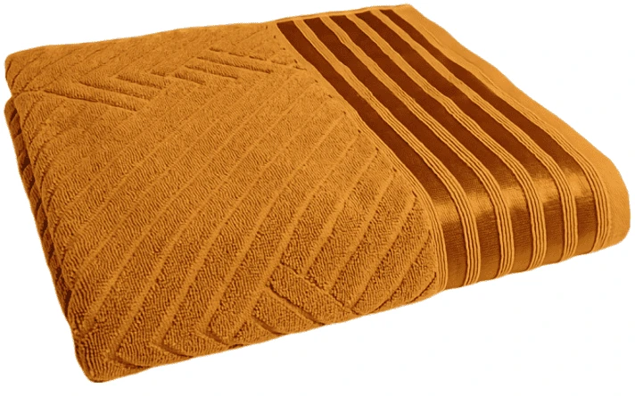 Полотенце банное GM Textile махровое Soft горчичное 70х140