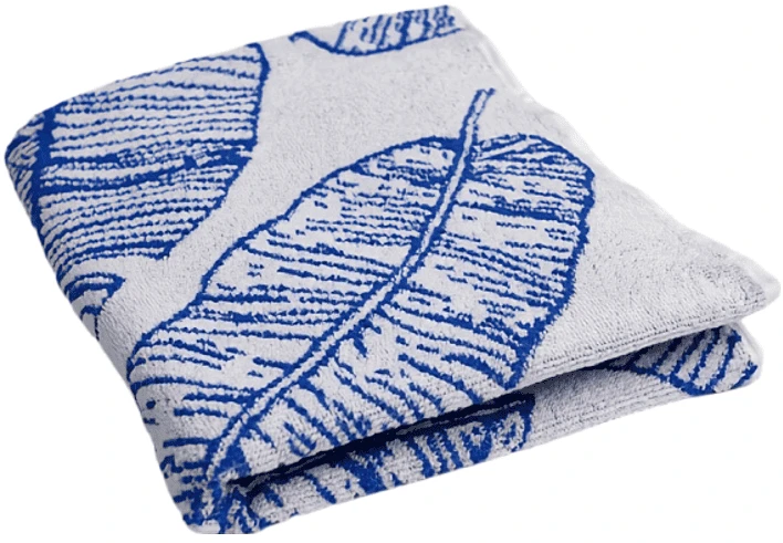 Полотенце для лица GM Textile махровое синее Перо 50х90