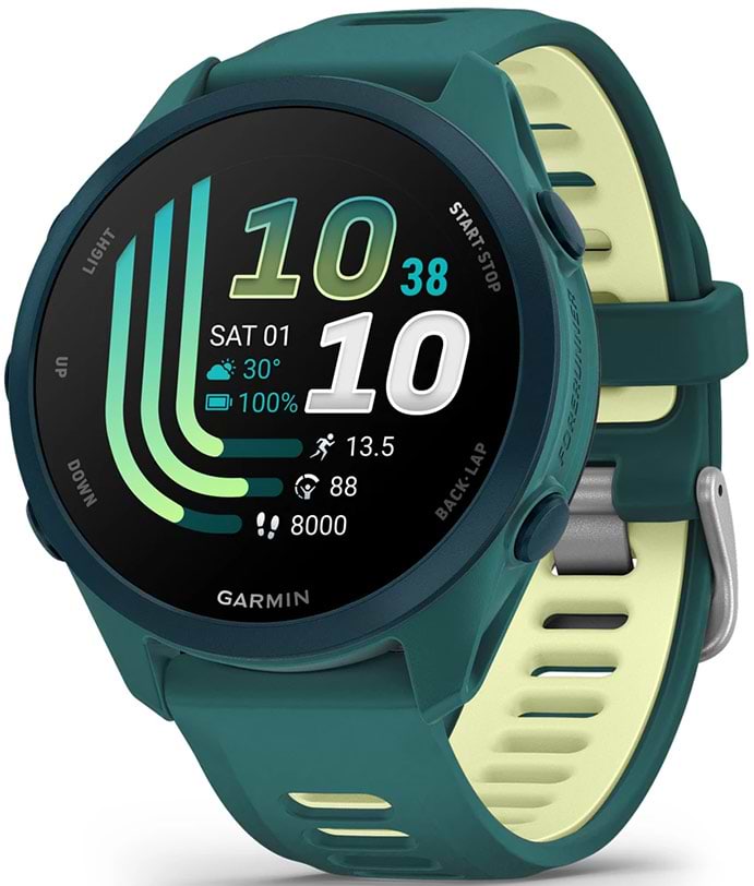 Смарт-годинник Garmin Forerunner 170 Music GPS, WiFi, Teal Green/Citron (010-03920-12)