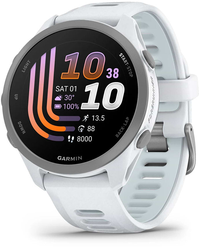 Смарт-годинник Garmin Forerunner 170 Music GPS, WiFi, Whitestone/Cloud Blue (010-03920-11)