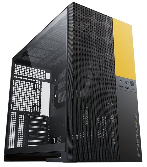 Корпус Geometric Future Model 5 Mesh без БЖ (GEO-M5V-BY) Black/Yellow