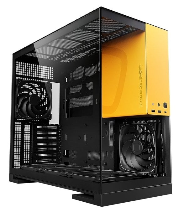 Корпус Geometric Future Model 5F Glass без БЖ (GEO-M5F-BY) Black/Yellow