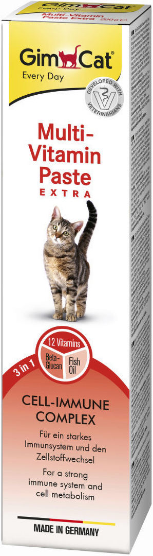 Паста витаминизированная для кошек GimCat Мультивитаминная Extra 200 гр (4002064401898)