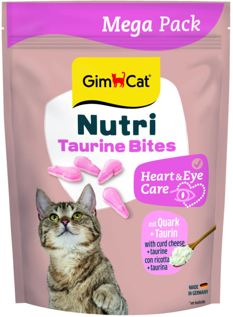 Витамины для кошек GimCat Nutri Taurine Bites для поддержания здоровья сердца с творогом и таурином 425 г (4002064419671)