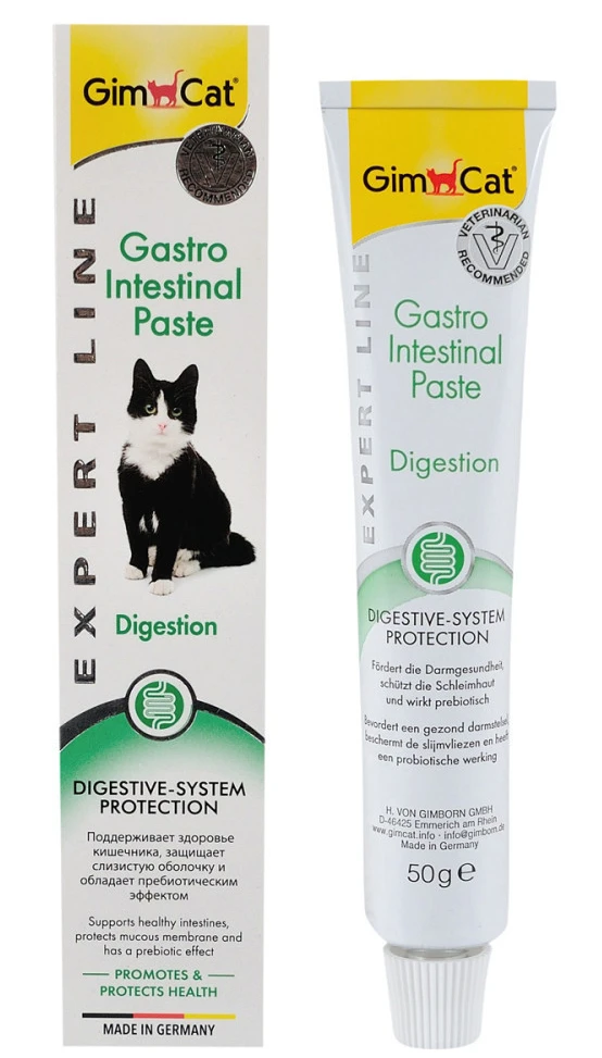 Витамины для кошек GimCat Expert Line Gastro Intestinal паста для улучшения пищеварения 50 г (4002064920146)