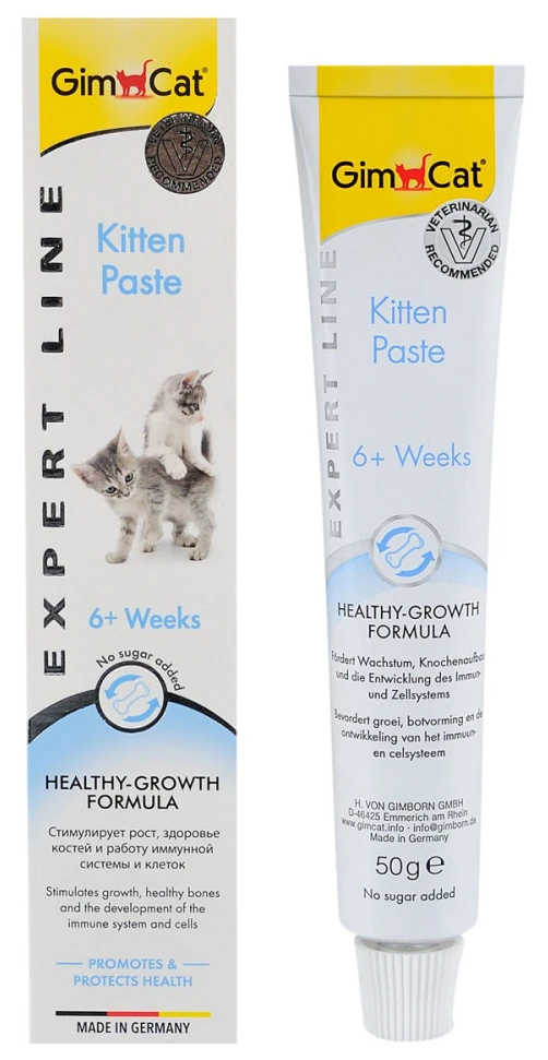 Витамины для кошек GimCat Expert Line Kitten витаминизированная паста 50 г (4002064920191)
