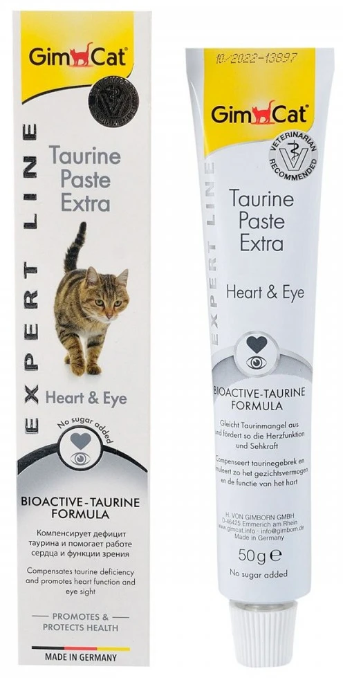 Витамины для кошек GimCat Expert Line Taurine Extra для поддержания сердца и зрения 50 г (4002064402192)