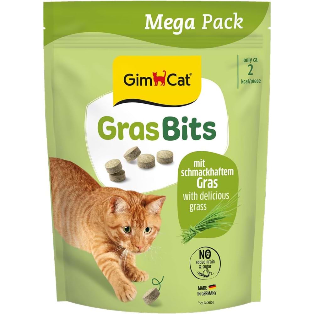 Витамины для кошек GimCat Gras Bits травяные шарики 425г (4002064427270)
