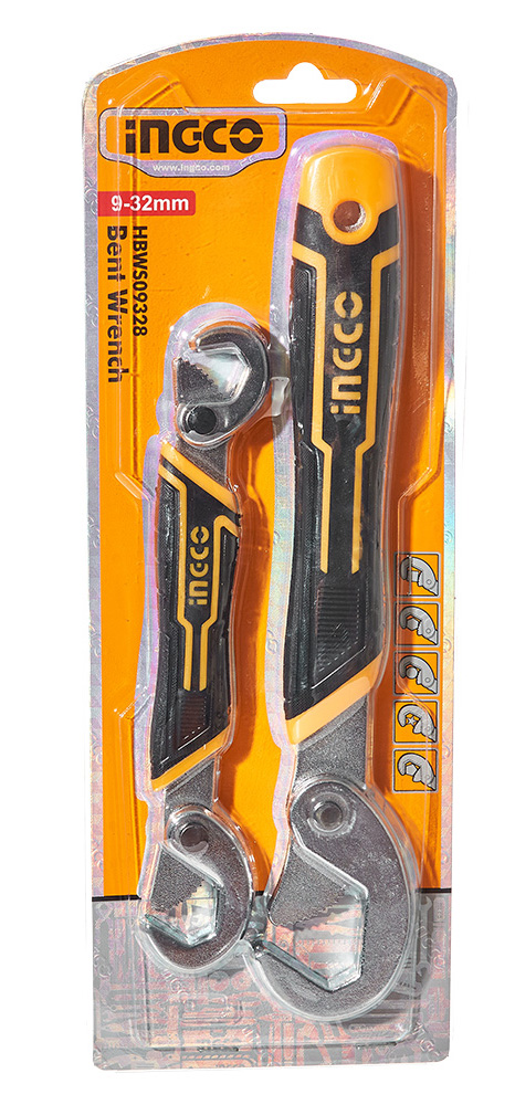 Ключ трубний INGCO 9–32 мм Super Select 2 шт. (HBWS09328)