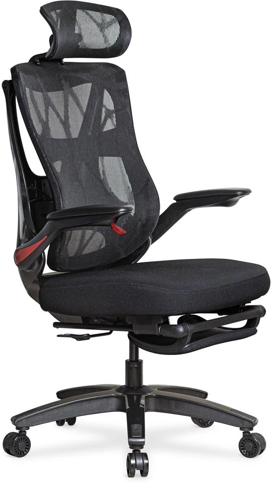 Кресло офисное Mealux HF-G30 Black Red (HF-G30 F/RB)