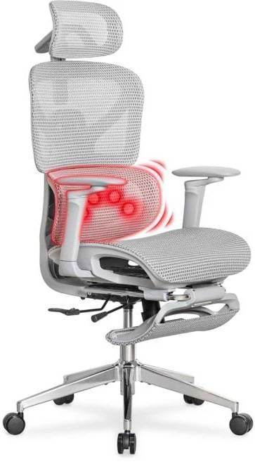 Крісло офісне Mealux M6 Air Massage Grey (HF-M6 M/G)