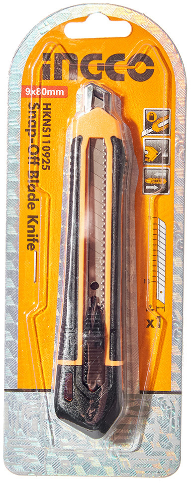 Ніж будівельний INGCO 9×80 мм (HKNS110925)
