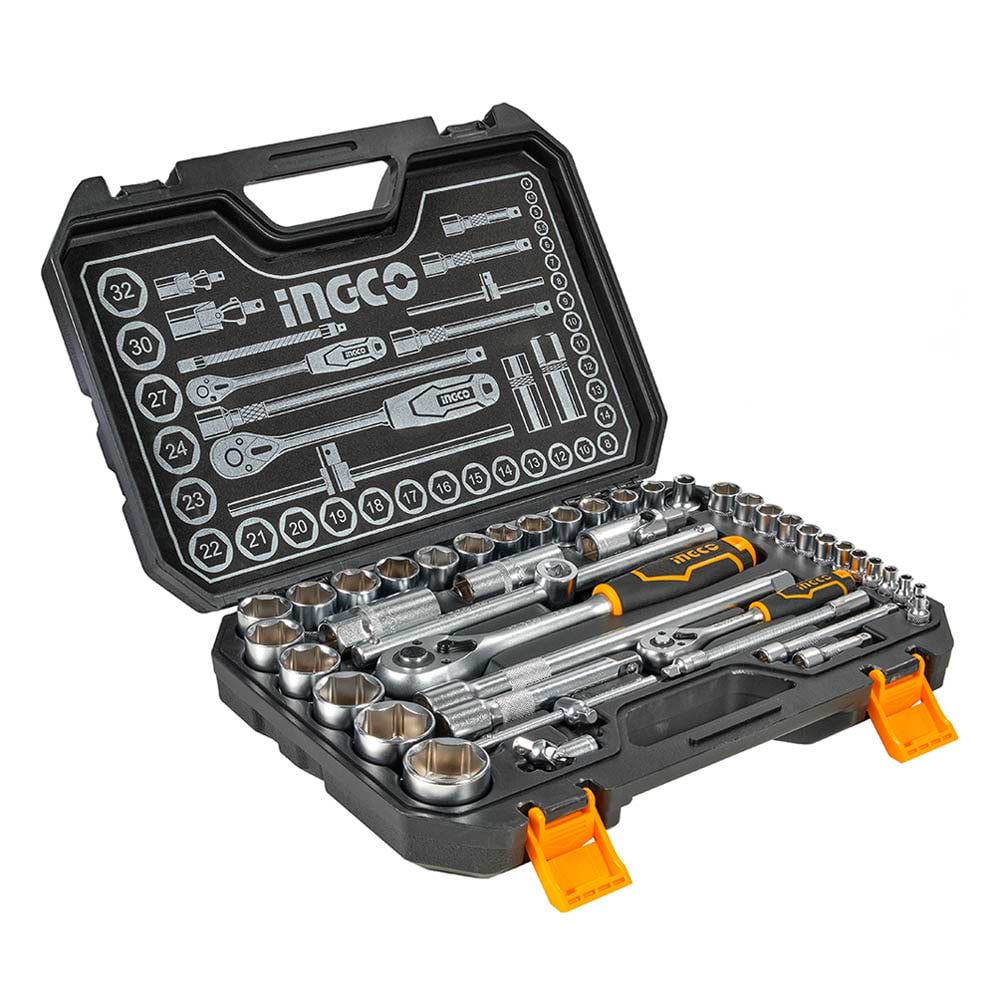 Набір торцевих голівок INGCO 1/4", 1/2" 44 шт. INDUSTRIAL (HKTS42441)