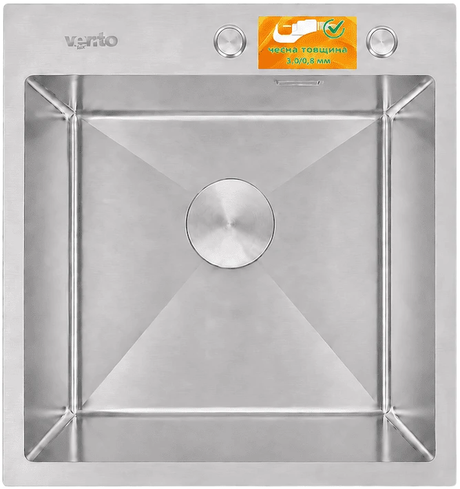 Мийка кухонна Ventolux HMKS 5050 SS MC DECOR 3/0,8